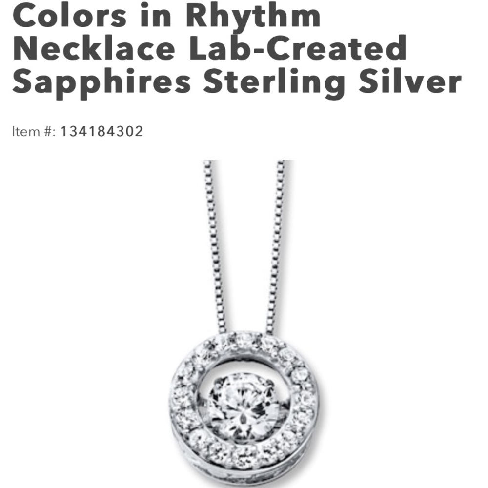 Sterling Silver Sapphire Necklace